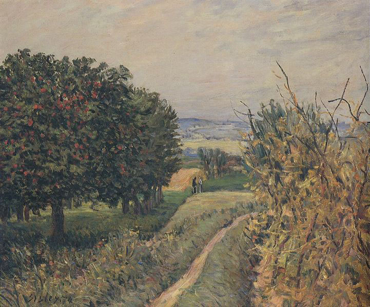 Alfred Sisley Among the Vines Louveciennes,